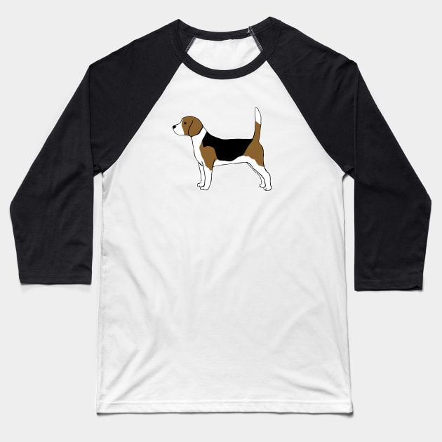 Beagle Baseball T-Shirt by Coffee Squirrel